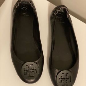 Tory Burch Minnie Ballet Flats. Black Sz 7